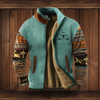 Alexander | Herren Winterjacke mit Sherpa Futter in Blau 2