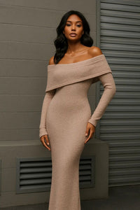 Amara | Elegantes Maxikleid in Khaki