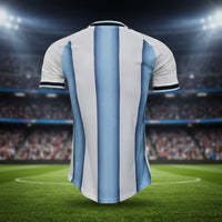 Argentinien Weltmeisterschaft Trikot 2026 Fußballtrikot Herren Kurzarm in Blau Weiß