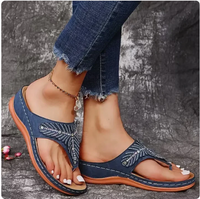 Artemis | Damen Orthopädische Zehentrenner Sandalen in Blau
