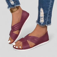 Lara | Bequeme Sommer Sandalen Damen in Rot