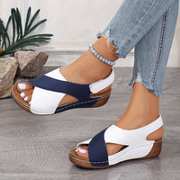 Milena™ - Ultrabequeme Orthopädische Sandalen in Blau und Weiß