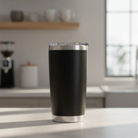 Becher Isolierbecher Edelstahl Reise Kühlung in Schwarz
