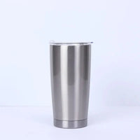 Becher Isolierbecher Edelstahl Reise Kühlung in Silber