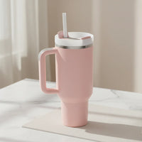 Becher Isolierbecher Küchenbedarf Griff Kühlung in Rosa