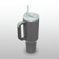 Becher Isolierbecher Küchenbedarf Griff Kühlung in Dunkelgrau