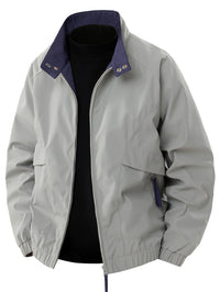 Lennox™ - Lässige leichte Windbreaker-Jacke in Grau