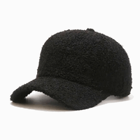 Teddy Baseballcap in Schwarz