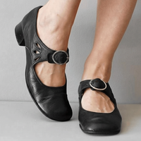 Damen Sandalen Riemen Schnalle Freizeit Alltag in Schwarz