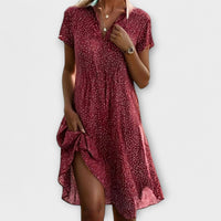 Luna™ - Fließendes Sommerkleid mit zeitlosem Aussehen in Rot