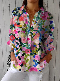 Anaiah | Bloom Canvas Bluse in Mehrfarbig