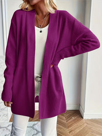 Sofia | Kuscheliger Cardigan mit offenem Schnitt in Lila