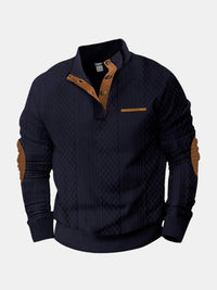 Jonas | Herren Klassiker Zopfmuster Pullover in Marineblau