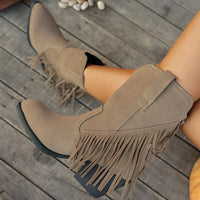 Calista | Damen Westernstiefel mit Fransen und Seitenreißverschluss in Stil 3