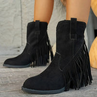Calista | Damen Westernstiefel mit Fransen und Seitenreißverschluss in Stil 5