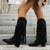 Calista | Damen Westernstiefel mit Fransen und Seitenreißverschluss in Stil 2