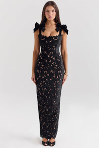 Isabel | Damenkleid modern und elegant für Damen in Schwarz