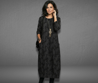 Emma | Winterkleid Damen stilvoll für festliche Anlässe in Schwarz