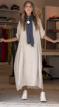 Chiara | Midi-Kleid in Beige