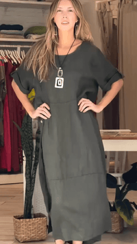 Chiara | Midi-Kleid in Grün