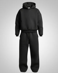 Clara | Damen Bequemer Oversized Jogginganzug in Schwarz