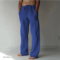 Herren Freizeithose im Japanischen Stil – Locker, Atmungsaktiv & Modern für Alltag und Urlaub in Marineblau