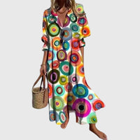Zariah | Elegantes Maxikleid im Boho-Stil in Mehrfarbig 2