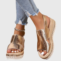 Veronica | Orthopädische Sandale für Damen in Gold