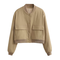 Damen Jacke mit Reißverschluss und zwei Fronttaschen in Gelbgrün