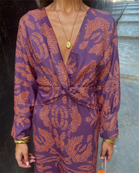 Chrissy | Langarm Maxikleid in Rosa
