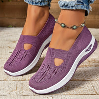 Amelie | Damen Orthopädische Atmungsaktive Slip-On Komfort-Sandalen in Lila