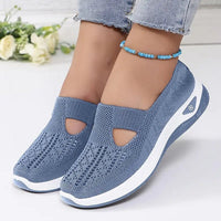 Amelie | Damen Orthopädische Atmungsaktive Slip-On Komfort-Sandalen in Blau