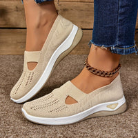 Amelie | Damen Orthopädische Atmungsaktive Slip-On Komfort-Sandalen in Creme
