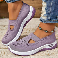 Amelie | Damen Orthopädische Atmungsaktive Slip-On Komfort-Sandalen in Flieder