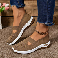 Amelie | Damen Orthopädische Atmungsaktive Slip-On Komfort-Sandalen in Braun