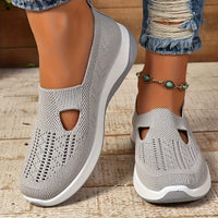 Amelie | Damen Orthopädische Atmungsaktive Slip-On Komfort-Sandalen in Grau