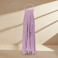 Damen Sommerkleid Fließendes Lockeres in Lila