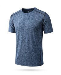 Damen T-Shirt mit kurzem Arm und Rundhalsausschnitt in Postblau