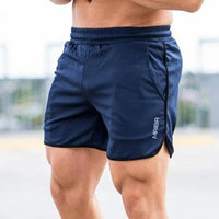 Slim Fit elastische Herren-Badehosen in Dunkelblau