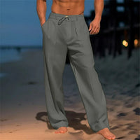Beeckhoven | Elegante Leinen Herrenhose in Grau
