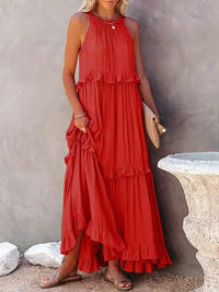 Fien | Elegantes Sommerkleid in Rot