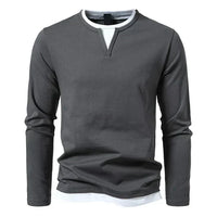 Alwin 1 Premium Longsleeve | Gekämmte Baumwolle in Grau