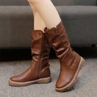 Ava | Wasserabweisend Seitlicher Reißverschluss Stiefel in Braun
