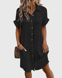 Caroline – Bequeme Kleid in Schwarz