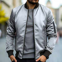 Brenner™ | Herren Leichte Bomberjacke in Grau