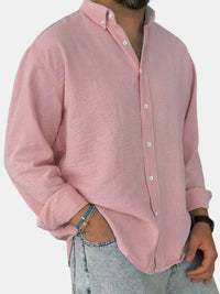 Nicholas | Herren Klassisches Button-Down Hemd in Rosa