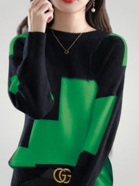 Mila | Eleganter Frauenpullover mit Charakter für stilvolle Momente in Grün