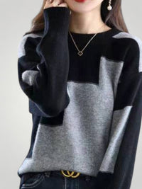 Mila | Eleganter Frauenpullover mit Charakter für stilvolle Momente in Grau