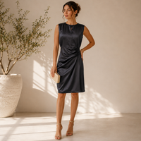 Elvira | Ärmelloses Elegantes Abendkleid in Schwarz