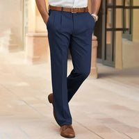 Emilian | Herren Business Chinohose in Dunkelblau